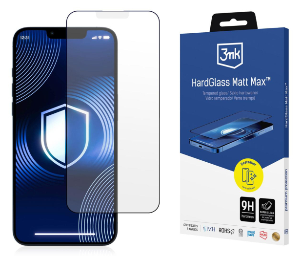 3mk HardGlass Matt Max do iPhone 13/13 Pro/14 - 1267262 - zdjęcie